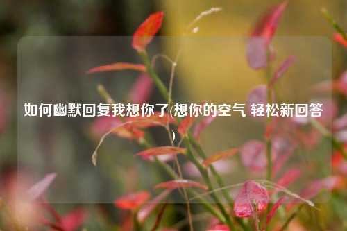 如何幽默回复我想你了(想你的空气 轻松新回答)