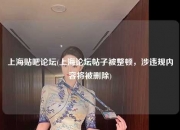 上海贴吧论坛(上海论坛帖子被整顿，涉违规内容将被删除)