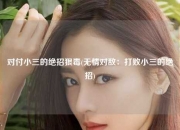 对付小三的绝招狠毒(无情对敌：打败小三的绝招)