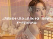 上海旅游的十大景点(上海景点十强，带你感受不一样的城市风情)