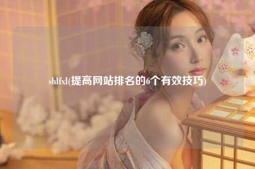 shlfxl(提高网站排名的6个有效技巧)