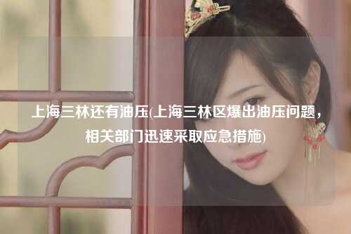 上海三林还有油压(上海三林区爆出油压问题，相关部门迅速采取应急措施)